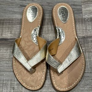 BOC Born Concept Gold Slip on Sandals Summer Vacation Everyday Use Trendy